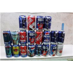 Lot of Hockey Themed Pepsi And Coke Cans (20)