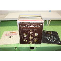 Box of Records (Jesus Christ Superstar, Trooper,Super Tramp, Etc;)