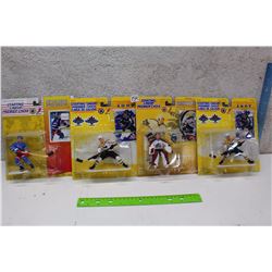 Starting Line Up  Hockey Figures (Brian Leech, Mario Lemieux, Patrick Roy)