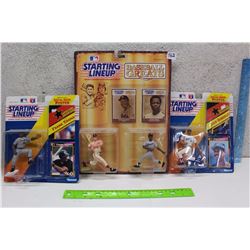 Starting Line up Baseball Figures (Juan Gonzalez, Frank Thomas, Edwin Mathews, Henry Aaron)