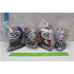 Lot of Jocelyn Thibault Goalie Mask Busts With Extra Kirk McLean Mask Bust (4)