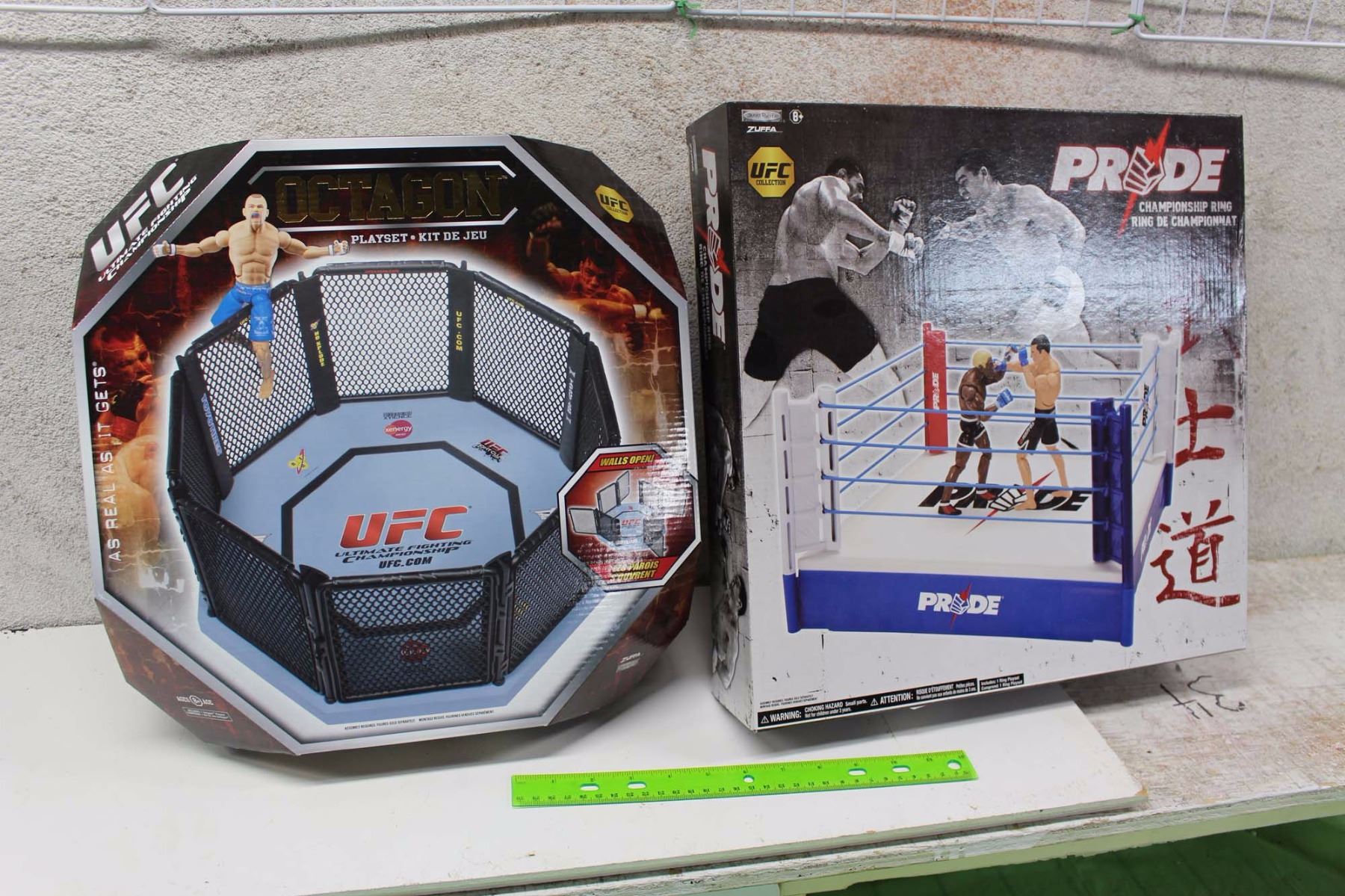 UFC Octagon Playset And Pride Championship Ring UFC Collection