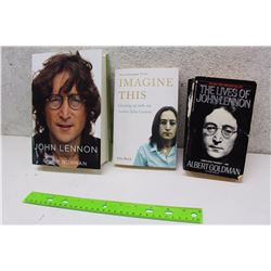 Lot of John Lennon Books (3)(John Lennon, Imagine This, The Lives of John Lennon)