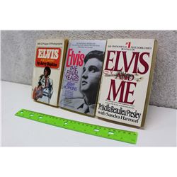 Lot of Elvis Presley Books (3)(Elvis A Biography, Elvis The Final Years, Elvis And Me)