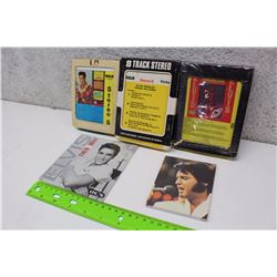 Three Elvis 8 Tracks With CD And Elvis Note Pad (Dreaming Love, Frankie And Johnny, Blue Hawaii, Elv