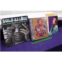 Lot of Jimi Hendrix Books (3)(Bold As Love, Jimi Hendrix The Ultimate Experience, A Musician’s Colle