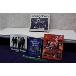 Lot of Music Related Books (4)(Treasures Of The Rolling Stones, The Rolling Stones Illustrated Biogr
