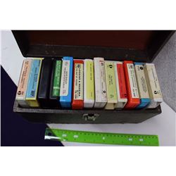 Lot of Misc 8 Tracks With Carrying Case