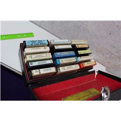 Lot of Misc 8 Tracks With Carrying Case