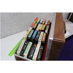 Lot of Misc 8 Tracks With Carrying Case