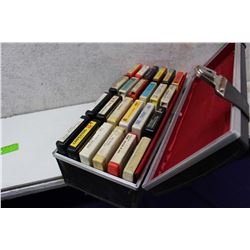 Lot of Misc 8 Tracks With Carrying Case