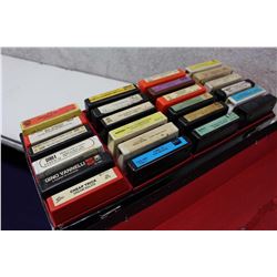 Lot of Misc 8 Tracks With Carrying Case