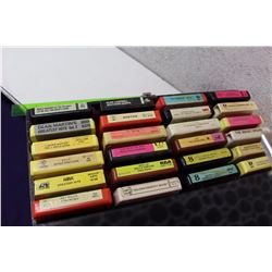 Lot of Misc 8 Tracks With Carrying Case