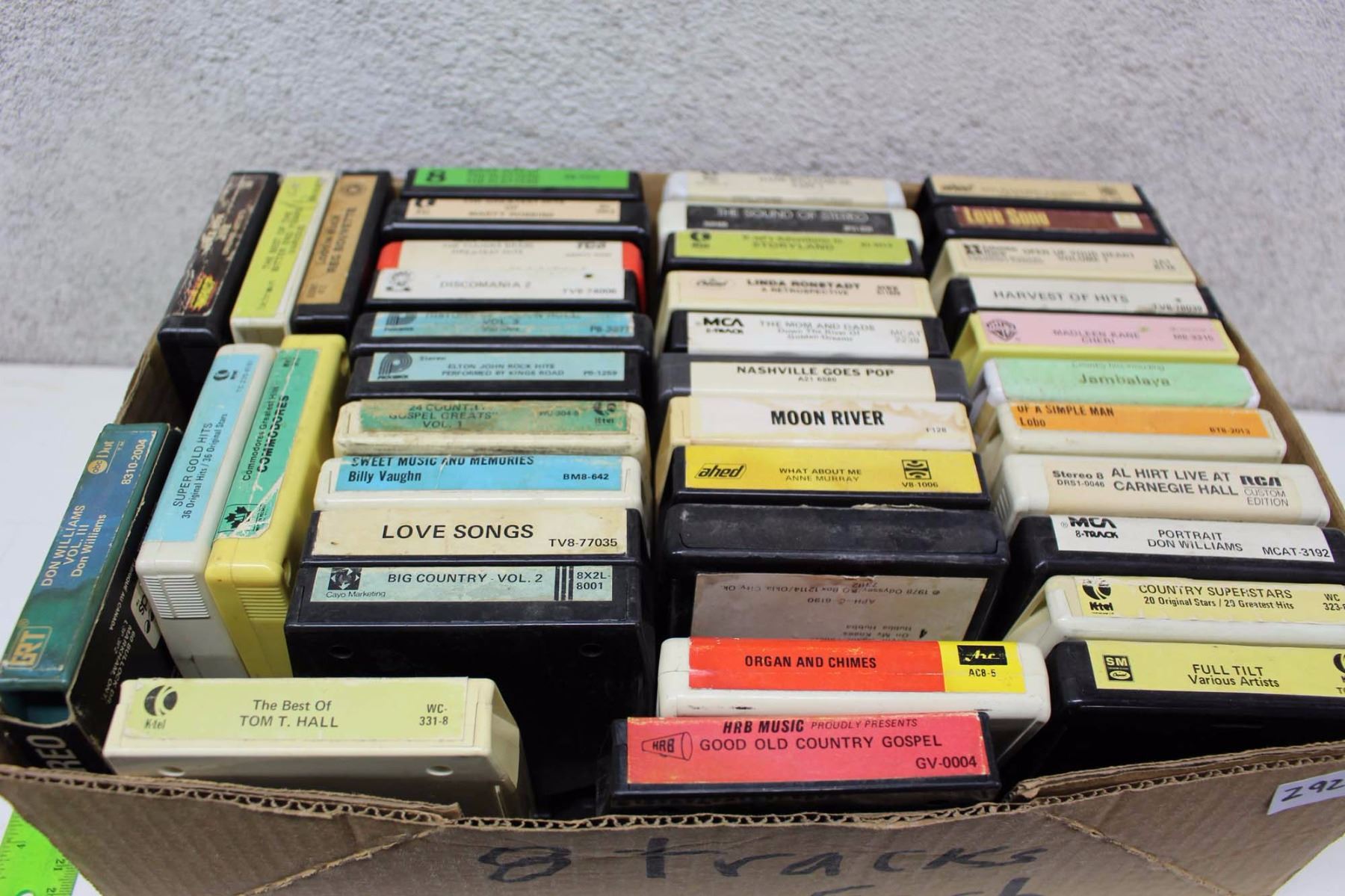 Box Of Assorted 8 Tracks