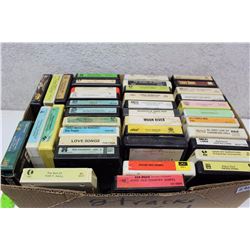 Box Of Assorted 8 Tracks