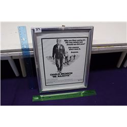 Charles Bronson  “Mr.Majestyk” Original Framed Ad Slick