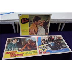 Lot of Original Lobby Cards (3)(Sea Tiger 1952, Secret Venture 1955, Walk East on Beacon 1952)