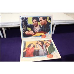 Pair of Original “Three Steps North” Lobby Cards (1950)
