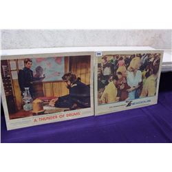 Pair of Original  Lobby Cards (A Thunder of Drums 1961, Exodus 1961)