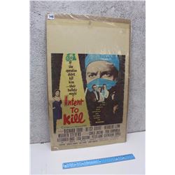 “Intent To Kill” Original Drive-In Theater Poster (1954)