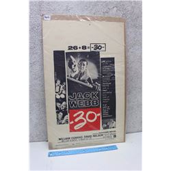 “-30-”  Original Drive-In Theater Poster (1957)