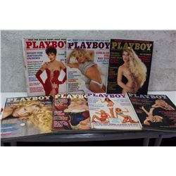 Lot of Playboy Magazines (7)(Various Dates 1983-84)