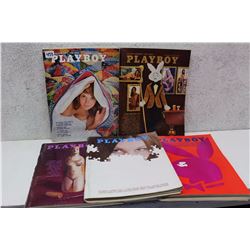 Lot of Playboy Magazines (5)(Various Dates 1972-71)