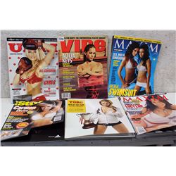 Lot of Assorted XXX Magazines (6)(Vibe, Umm, Maxim, Etc;)
