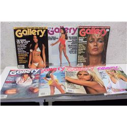 Lot of Assorted Gallery XXX Magazines  (6)(Various Dates 1982-79)