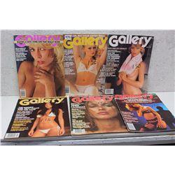 Lot of Assorted Gallery XXX Magazines  (6)(Various Dates 1981-79)