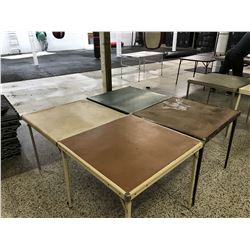 Lot of Fold Out Card Tables (4)