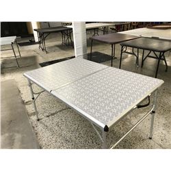 Metal Fold Out Table With Handle