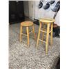 Image 1 : Pair of Wood Stools