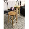Image 2 : Pair of Wood Stools