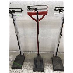 Red Counter-Balance Scale and Height Measure