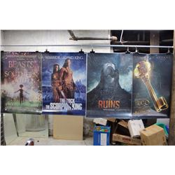 Lot of Movie Posters (5)(Hugo, The Rock The Scorpion King, The Ruins)