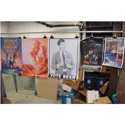 Lot of Movie Posters (5)(Bean, Wizards of The Lost Kingdom, Clue)