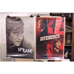Lot of Movie Posters (2)(Spy Game, Hitchcock)