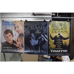 Lot of Movie Posters (3)(Dumb And Dumber, Crash, Traffic)