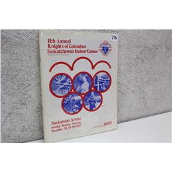 11th Annual Knights of Columbus Saskatchewan Indoor Games Souvenir Program (1976)