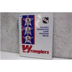 WHL Calgary Wranglers Game Program (1985-86)