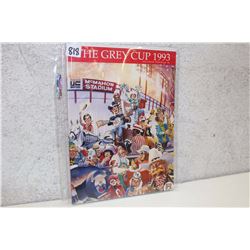 The Grey Cup Souvenir Program (1993)