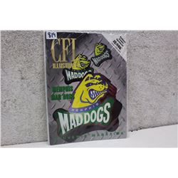 CFL Illustrated Memphis Mad Dogs Magazine