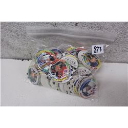 Bag of Assorted Classic Hockey Card Pogs