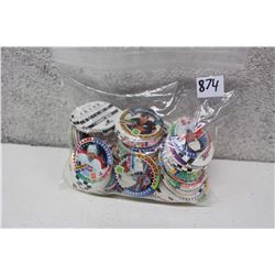 Bag of Assorted Classic Hockey Card Pogs