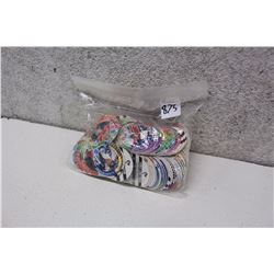 Bag of Assorted Classic Hockey Card Pogs