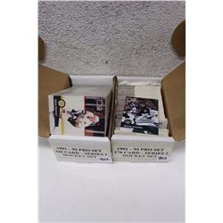 1991-92 Pro Set Hockey Cards Series I and Series II Sets (615 Cards)