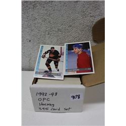 1992-93 O-Pee-Chee Hockey Cards Set (395 Cards)