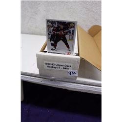1992-93 Upper Deck Hockey Cards Set (1-640)