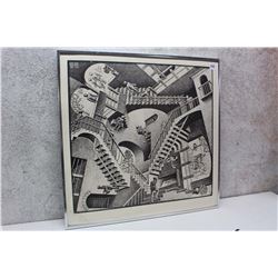 Framed MC Escher Hanging Print